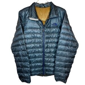 The North Face Men’s Flare Down 550 Jacket - Blue / Brown - Size Large